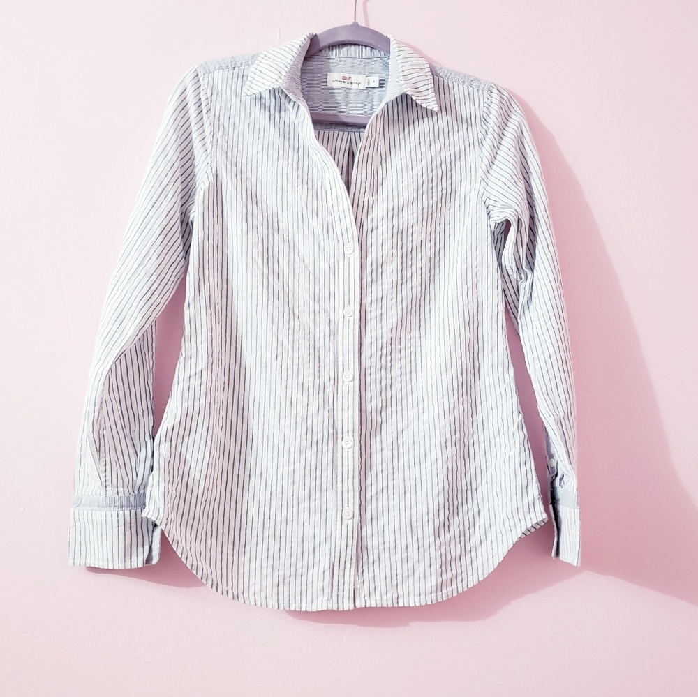 Vineyard Vines Striped Buttons Down Shirt Size 4